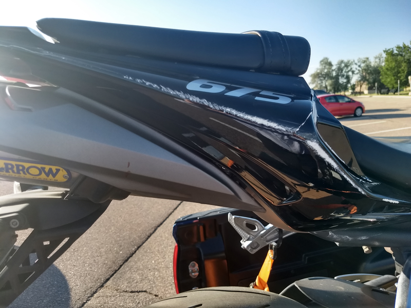Rear fairing needs to be replaced.